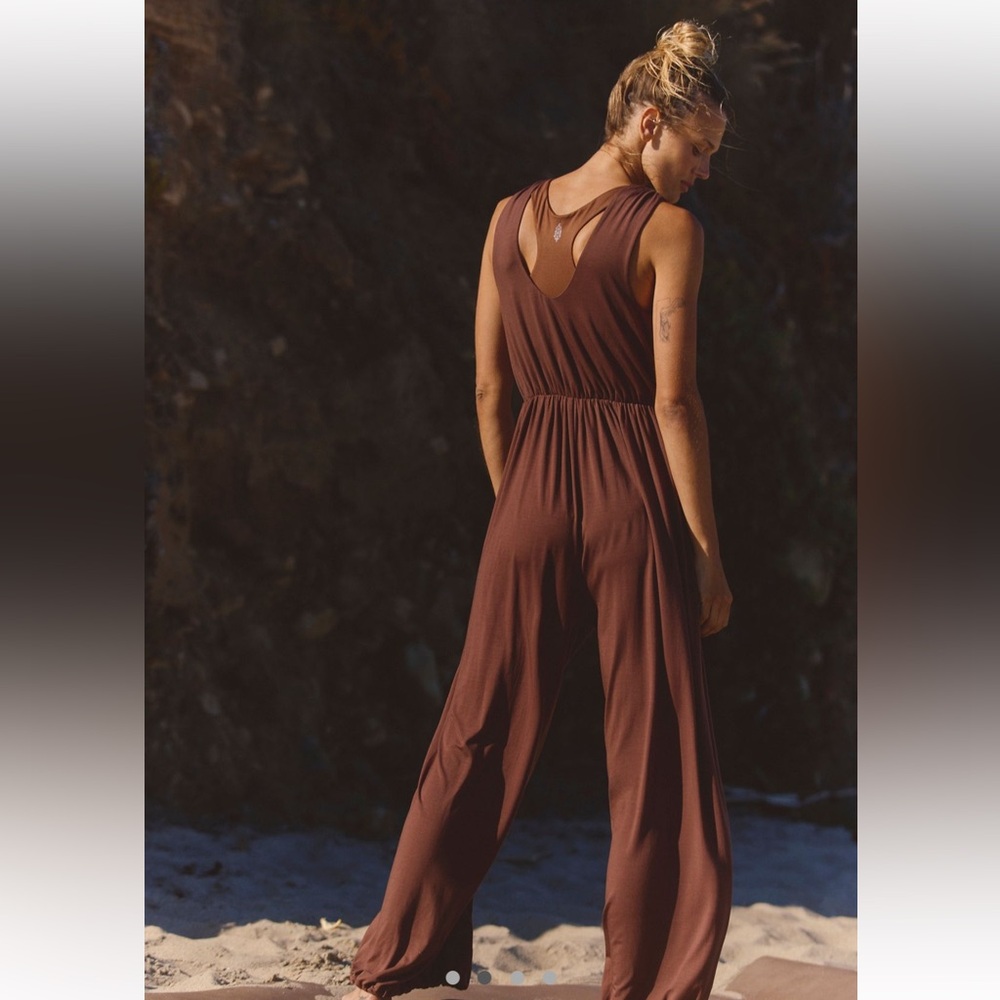 FP Movement by Free People Chocolate Breezy One Piece Sz-S